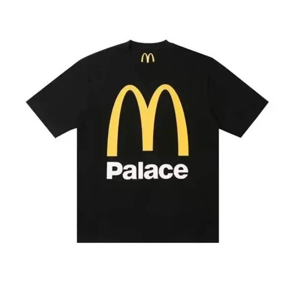 Palace Mcdonalds Shirt Medium Black Mens Skateboard Tee NEW Without Tags Rare